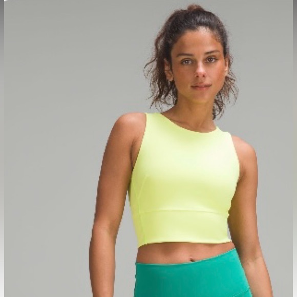 lululemon athletica Tops - Wunder train tank top electric lemon size 6